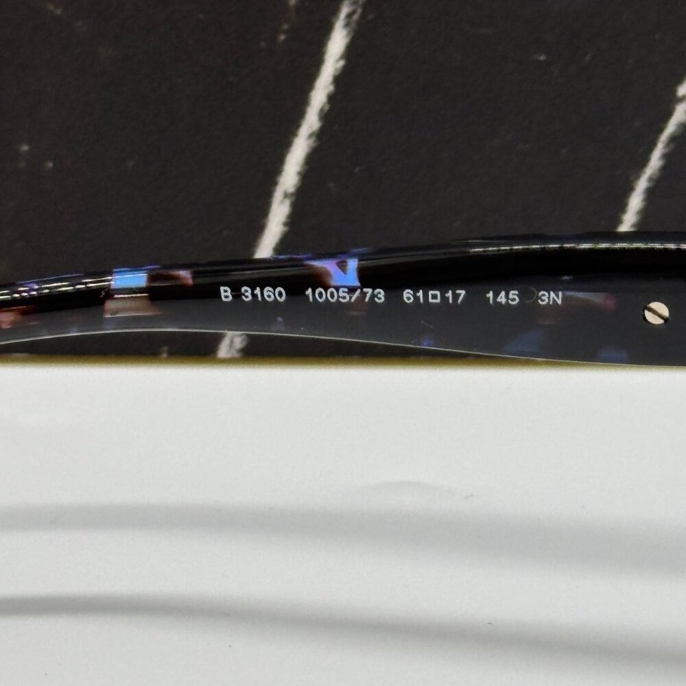 NEW BURBERRY BE3160 1005/73 SILVER BLACK UNISEX SUNGLASSES BURBERRY BE3160 10057 - Picture 10 of 12